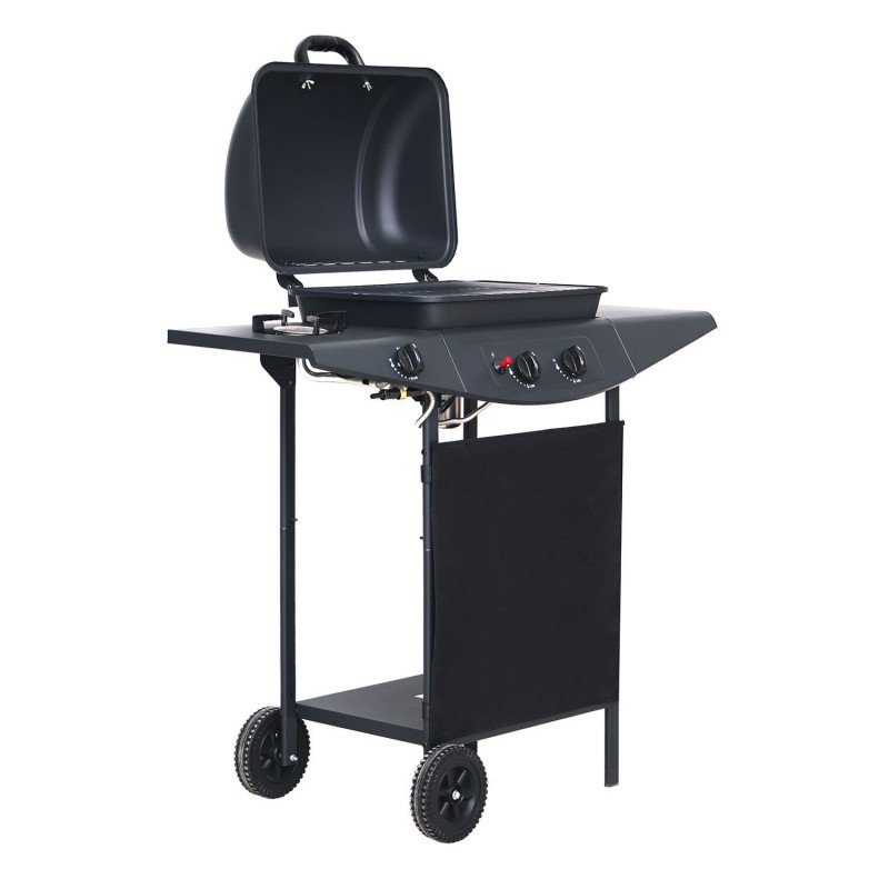 Outdoor Grill With Side Burner
